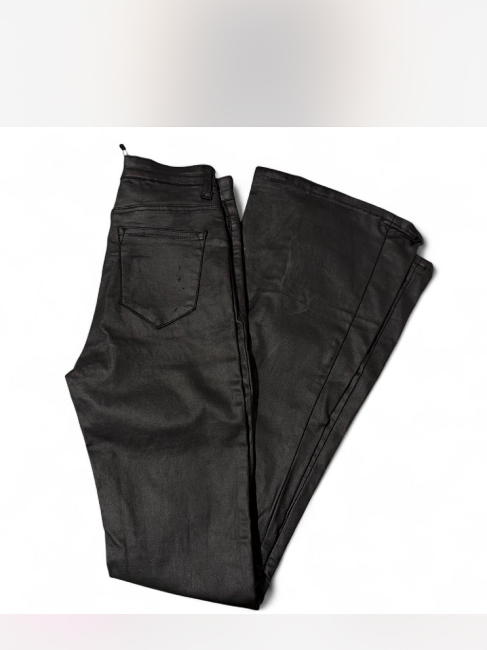 Edited flare leather pants - Picture 3 of 5